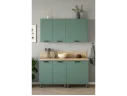 МК Аленушка Н 600 Орешник, Матовая Мята, скоба черный (со столешницей) арт. 1583699