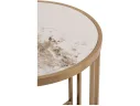 Стол журнальный STOOL GROUP Алиада 55*55 Светлая керамика/шампань арт. 1568291