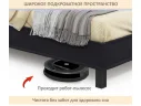 Мягкая кровать Bali 1600 черная c ортопедическим основанием арт. 1377497
