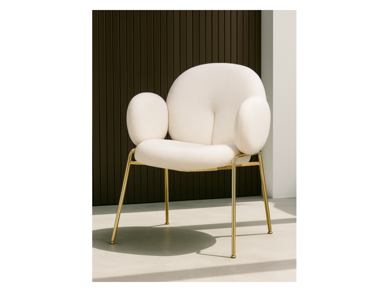 Kalipso white / gold Стул на металлокаркасе