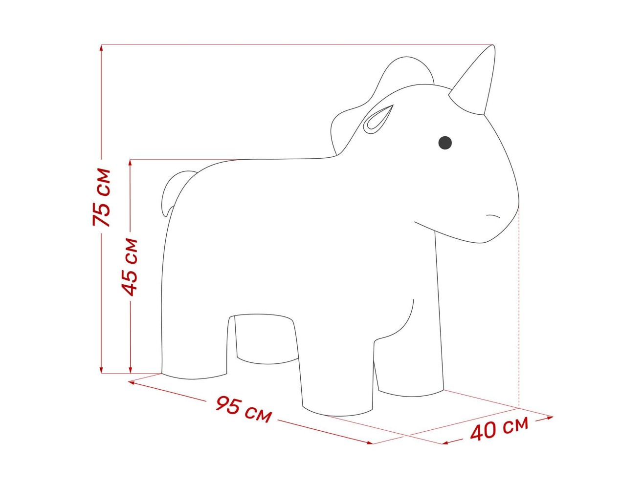 Пуф Leset Unicorn арт. 636659