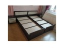 Кровать 90х200 с проложками ДСП Фиеста LIGHT, венге / лоредо
