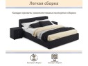 Мягкая кровать Skandi 1600 черная с подъемным механизмом арт. 1246535