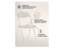Fold 1 складной beige / white Стул на металлокаркасе