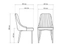 Kora white / gray Стул на металлокаркасе