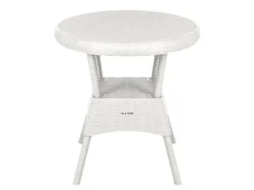 Стол пластиковый Ola Dom 70x70см круглый (белый)