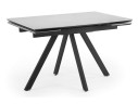 Вилли 120(180)х80 сarmen light grey / черный Керамический стол