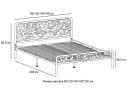 Кровать КМД 16 ОРИОН 160 черный арт. 891465