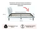 Мягкая кровать Fly 1600 мята пастель с ортопедическим основанием