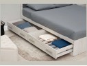 Фиеста NEW Кровать 1,6м с ящиками (Дуб крафт белый/Графит) арт. 1213995