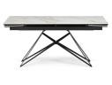 Блэкберн 160(220)х89 белый gilt white / черный Керамический стол