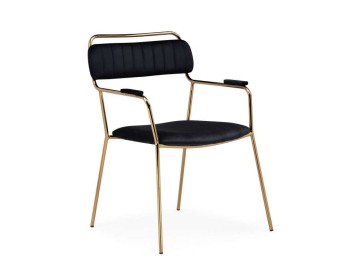 Aspen black / gold Стул на металлокаркасе