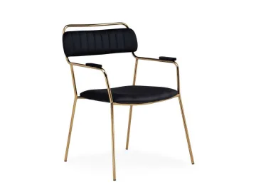 Aspen black / gold Стул на металлокаркасе