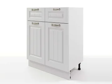 Шкаф напольный Мария с 2-мя ящиками и дверцами 600х820х476