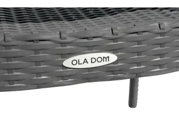 Набор мебели Ola Dom антрацит,  (2стула+стол 76x76см) (антрацит)