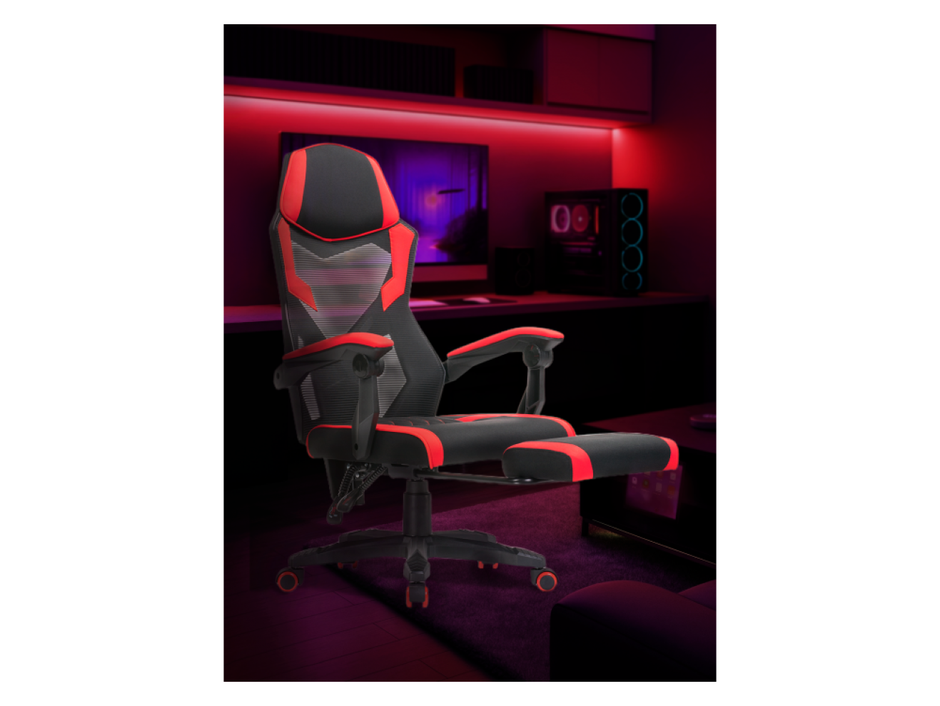 Brun red / black Компьютерное кресло