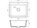 Мойка 520 GF-Smart 520 1-чаш 520*430 черный арт. 1265991