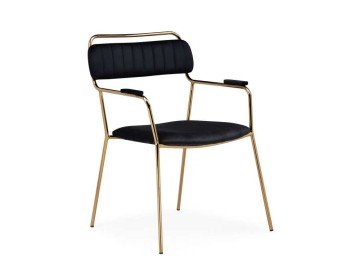 Aspen black / gold Стул на металлокаркасе