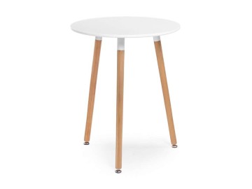 Lorini 60 white / wood Стол деревянный