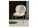 Kalipso 1 white / gold Стул на металлокаркасе