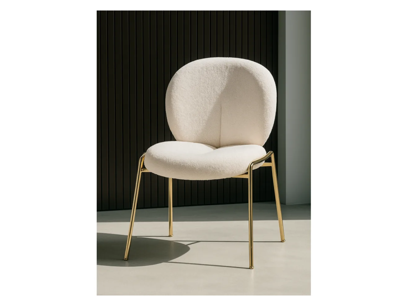 Kalipso 1 white / gold Стул на металлокаркасе арт. 1313589