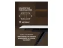 Дарвин 160(220)х89 белый мрамор snow white / черный Керамический стол арт. 1526897