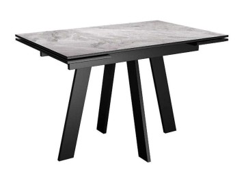 Стол DikLine DKM110 Керамика Italian Grey (глянец серый)/подстолье черное