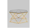 Журнальный столик STOOL GROUP Круз 93*80 Стекло smoke/Сталь золото арт. 1599899