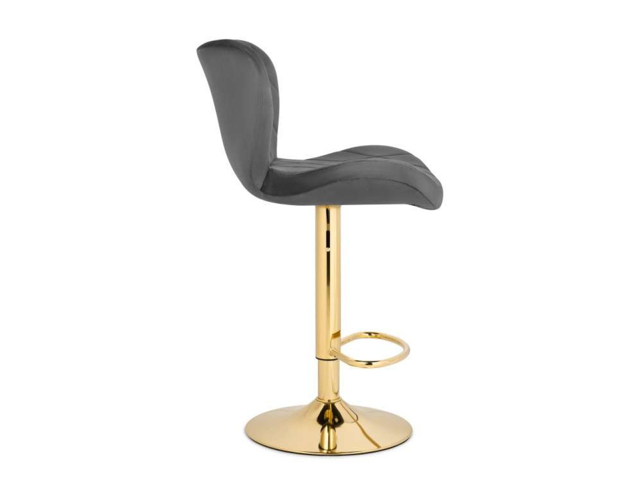 Porch dark gray / golden Барный стул