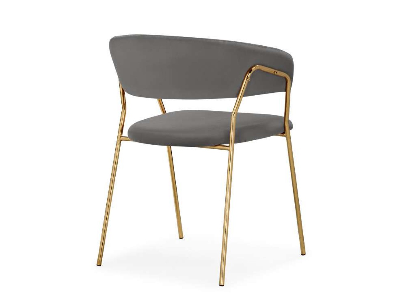Kamelia 1 dark gray / gold Стул на металлокаркасе