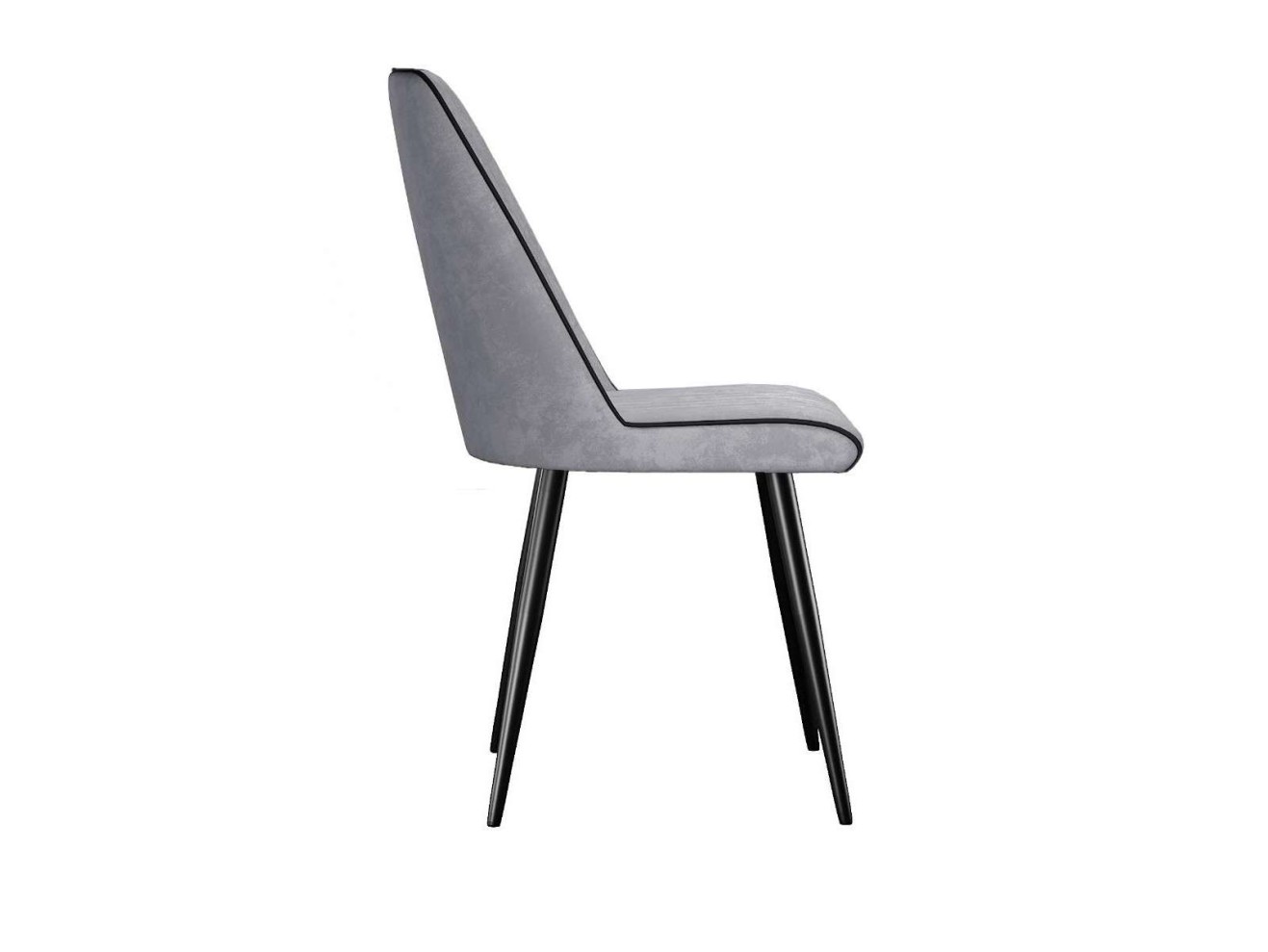 Стул DikLine 324 поворотный B22 GREY, ножки черные