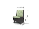 Скамья Лотос 550 / Венге / Велюр Мохито арт. 1149689