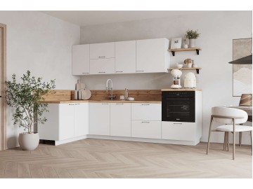 КГ Угловой 1500х2700 (с пм) , Белый софт матовый  Арника РМ