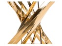 Twist gold / black Стол стеклянный арт. 512007