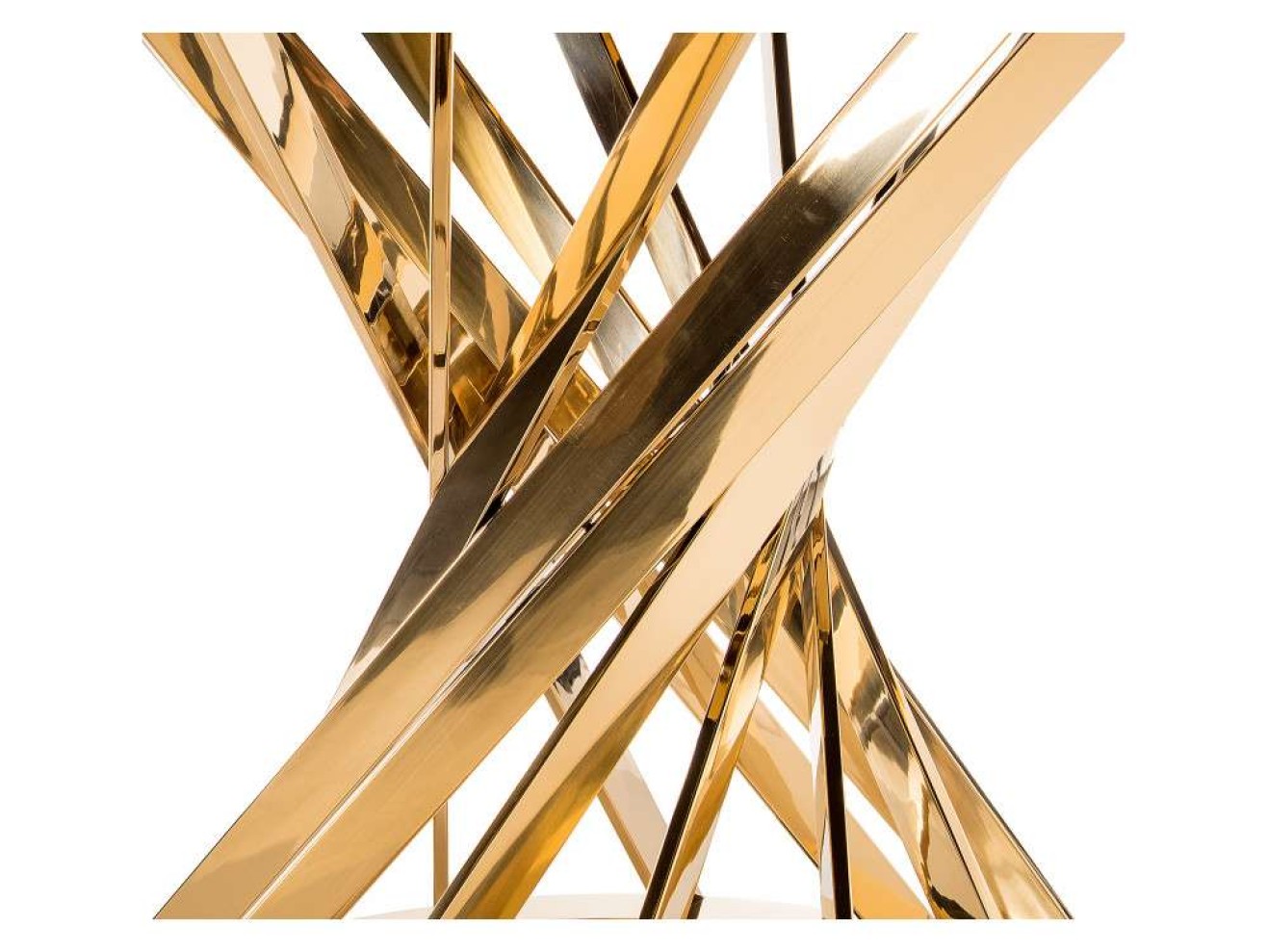 Twist gold / black Стол стеклянный арт. 512007
