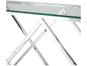 Консоль Stool Group ИНСИГНИЯ 120х40 Прозрачное стекло/Сталь серебро арт. 1598827