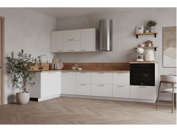 КГ Угловой 1500х3150 (без пм) , Белый софт матовый  Арника РМ в.2