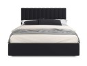 Мягкая кровать с тумбами Olivia 1600 темная с подъемным механизмом арт. 914707