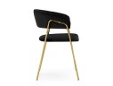 Kamelia 1 black / gold Стул на металлокаркасе
