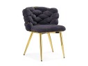 Rendi gray / gold Стул на металлокаркасе арт. 987425