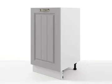 Шкаф напольный Мария 450х820х476 Сталь/ Белый