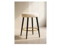 Plato white fabric Барный стул
