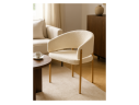 Janin white / wooden metal Стул на металлокаркасе