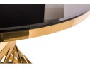 Twist gold / black Стол стеклянный арт. 512007