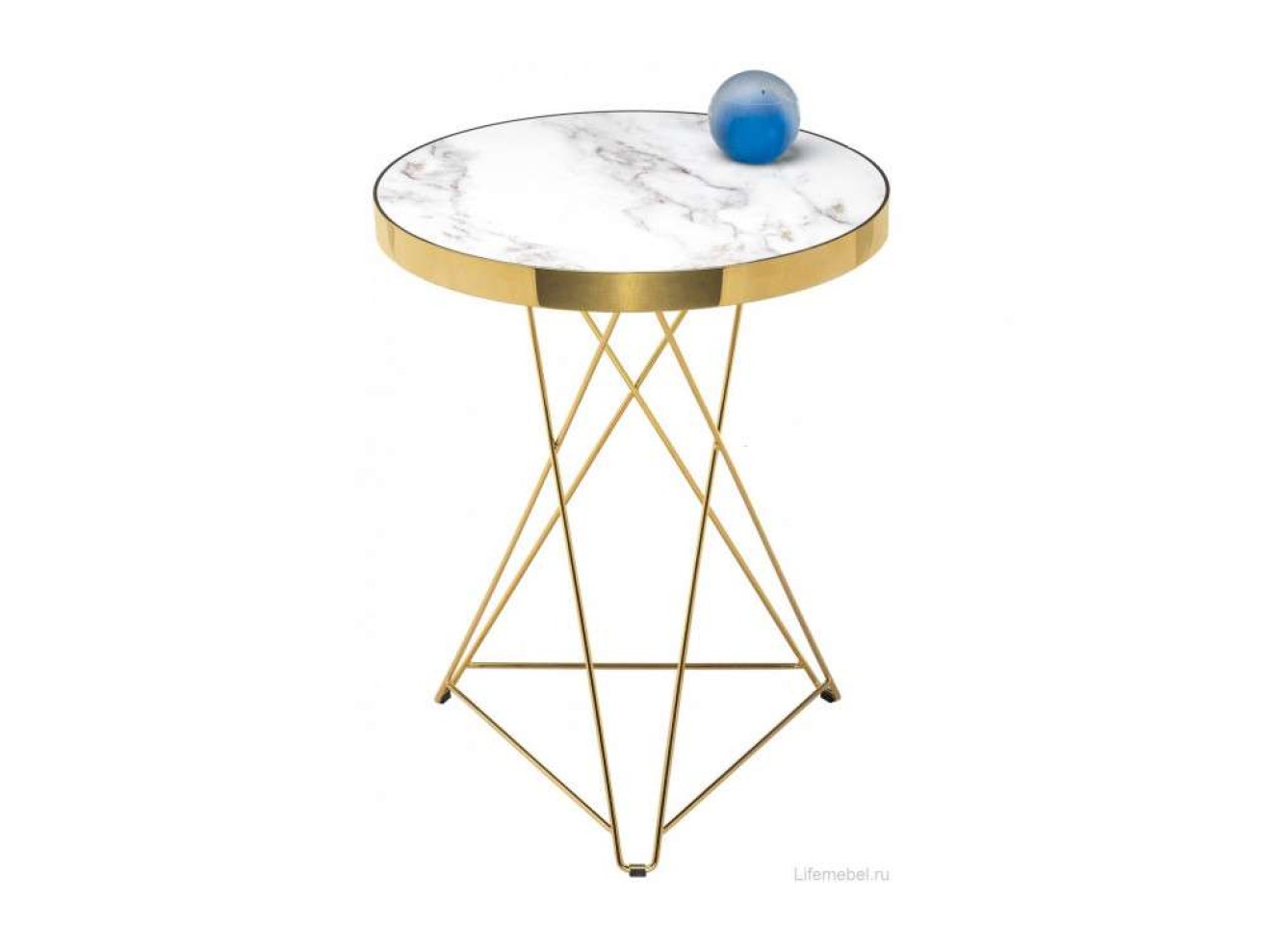 Milena white / gold Стол деревянный