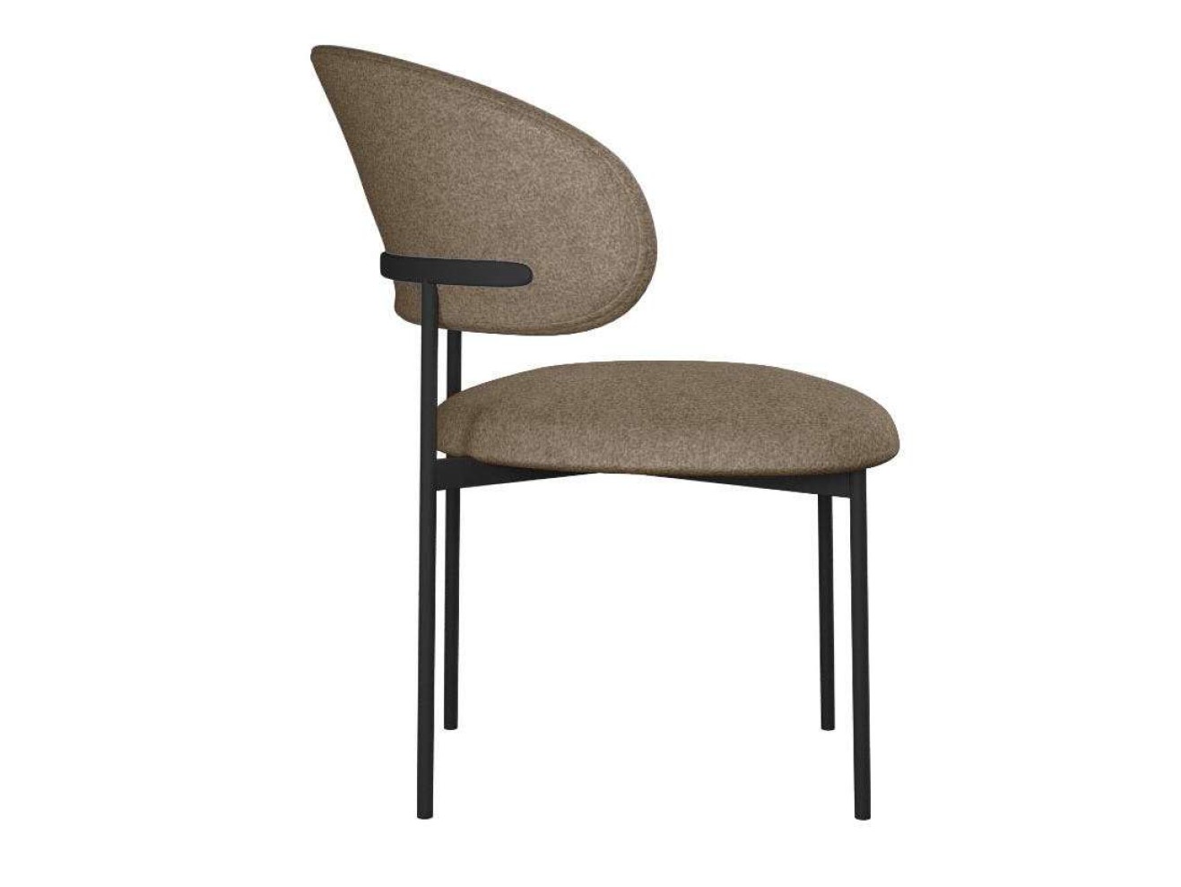 Стул DikLine 201 NS05 CAPPUCCINO, ножки черные