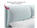 Мягкая кровать Vita 1600 мята пастель с ортопедическим основанием