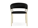 Kamelia 1 black / gold Стул на металлокаркасе