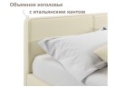 Мягкая кровать Erika 1600 бежевая с подъемным механизмом