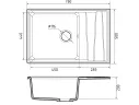 Мойка 760 Level 760L 1-чаш+кр 760*500 кашемир арт. 1265889
